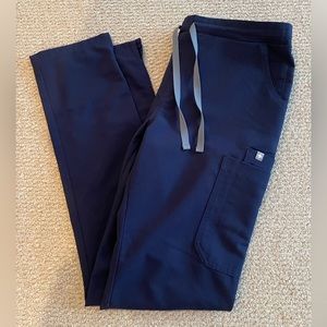 navy figs scrub pants